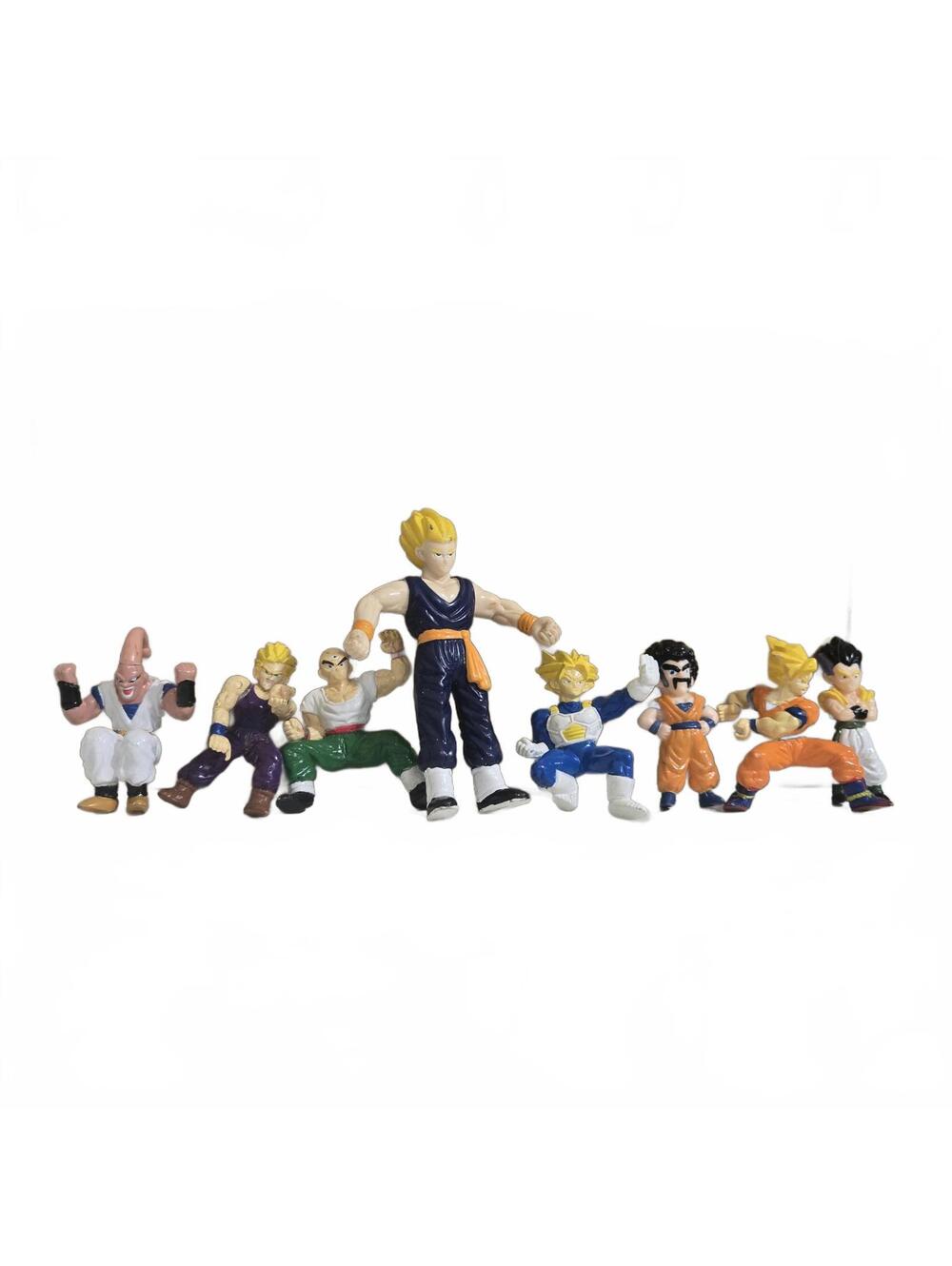 Bandai 1996 Dragon Ball Z Mini Figures Lot of 8 Goku Vegeta Gohan Buu Gotenks